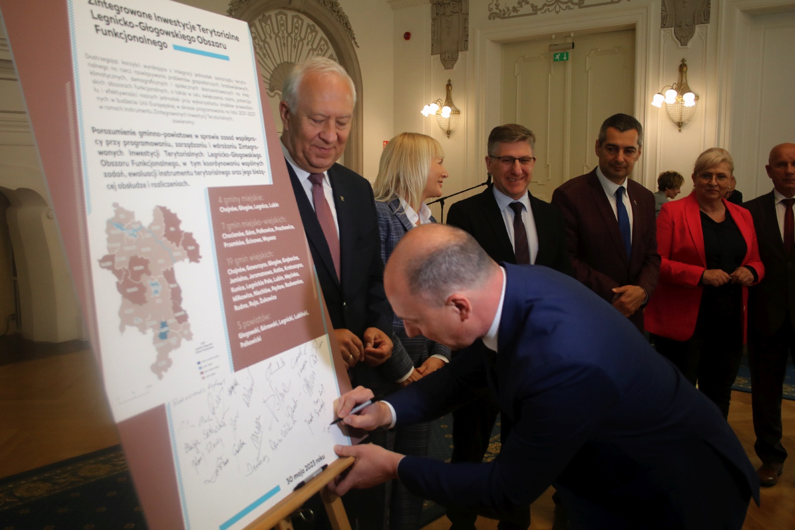 Podpisanie porozumienia gminno-powiatowego w sprawie ZIT LGOF
