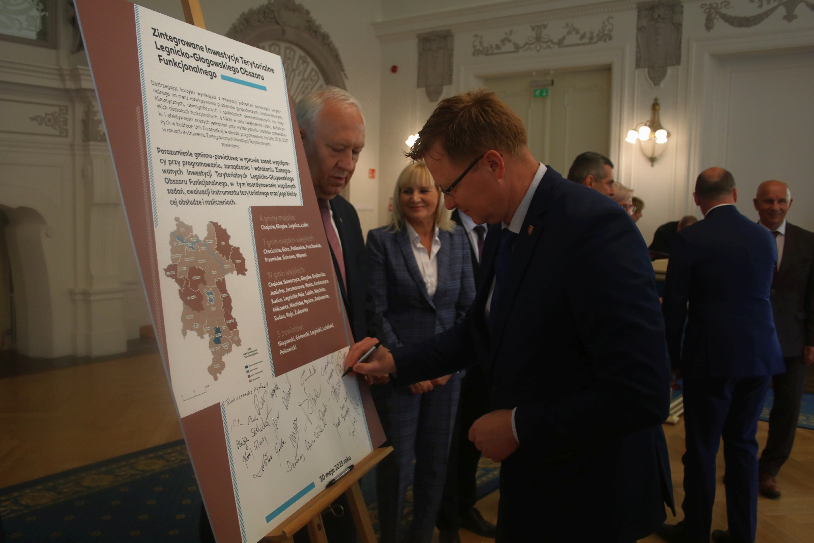 Podpisanie porozumienia gminno-powiatowego w sprawie ZIT LGOF