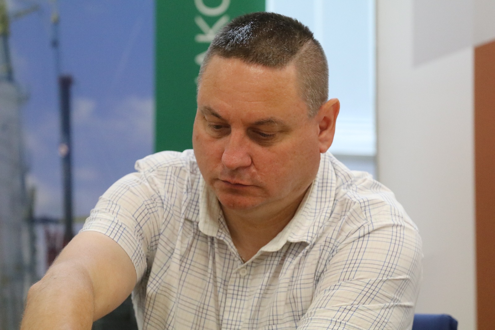 Symultana szachowa z Cherniaievem i wręczenie pucharów