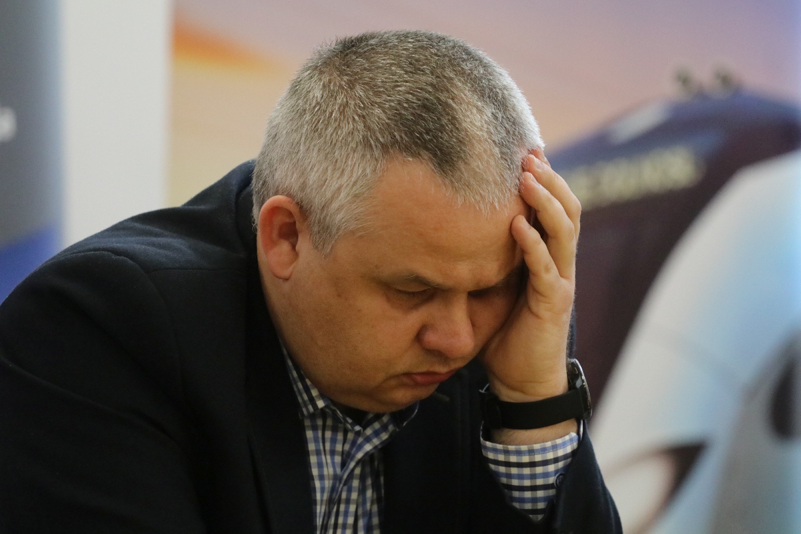 Symultana szachowa z Cherniaievem i wręczenie pucharów