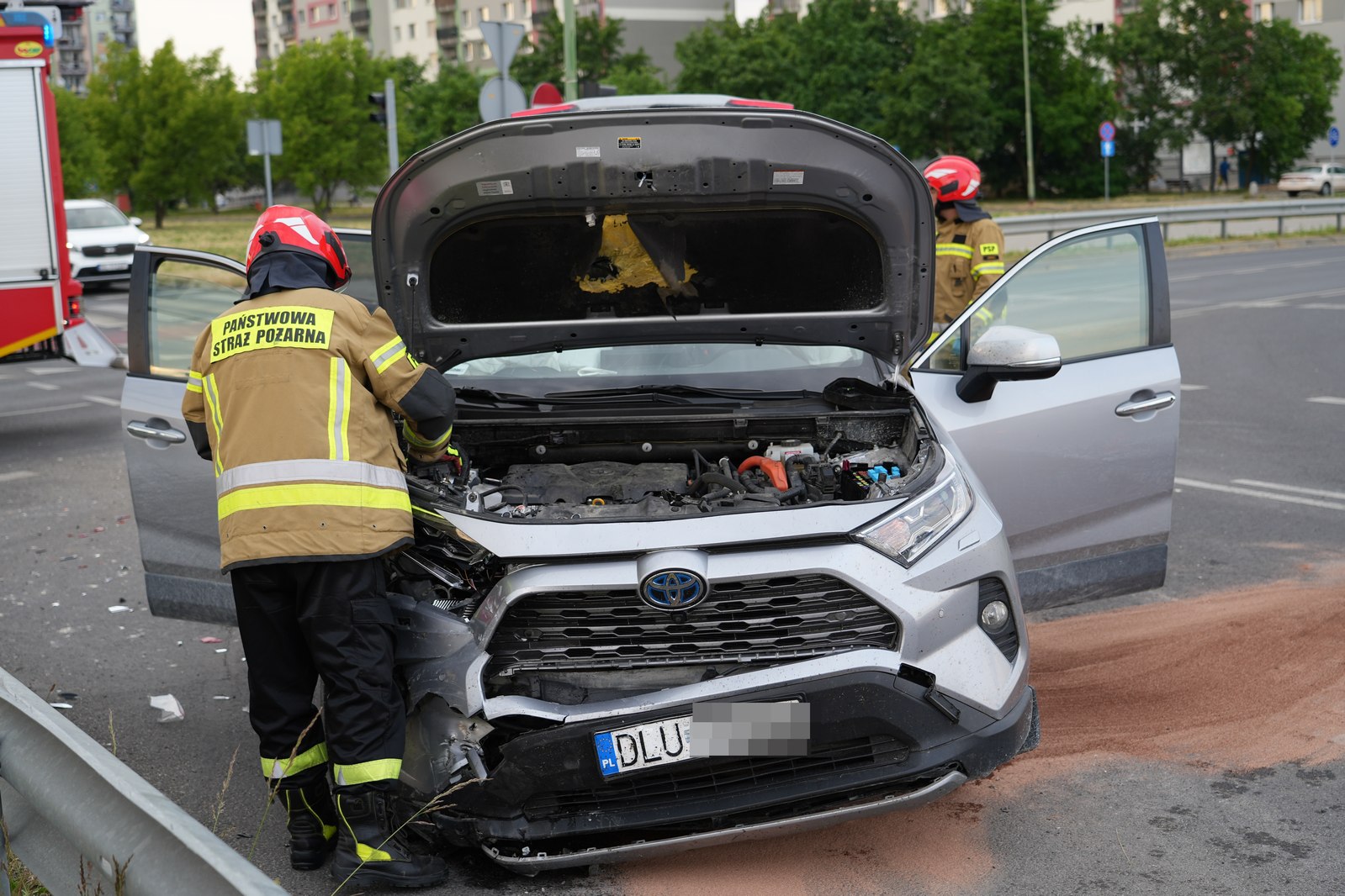 Wjechał na czerwonym świetle na Rondo Niepodległości
