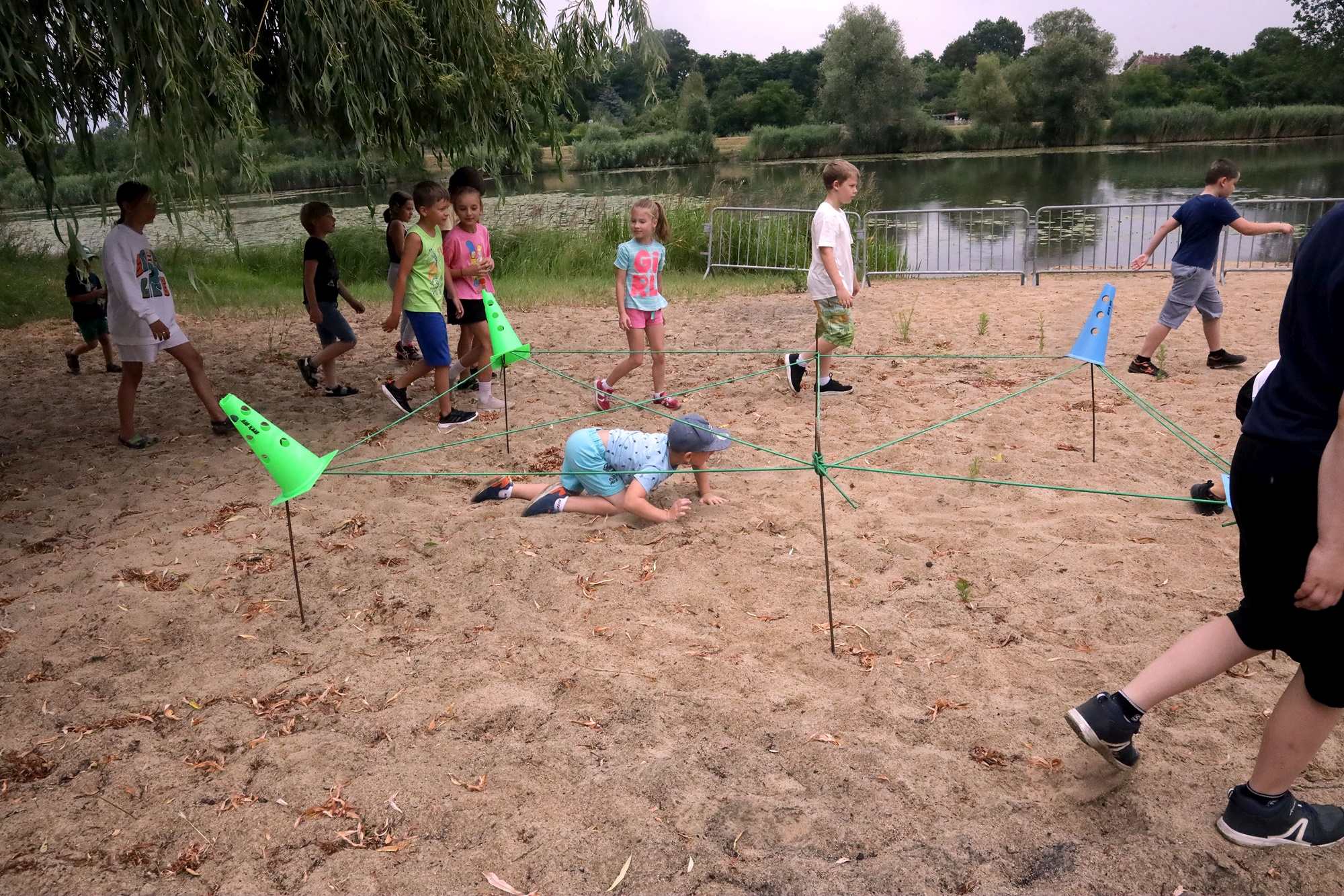 Ninja Kids pokonuje przeszkody na kąpielisku Kormoran