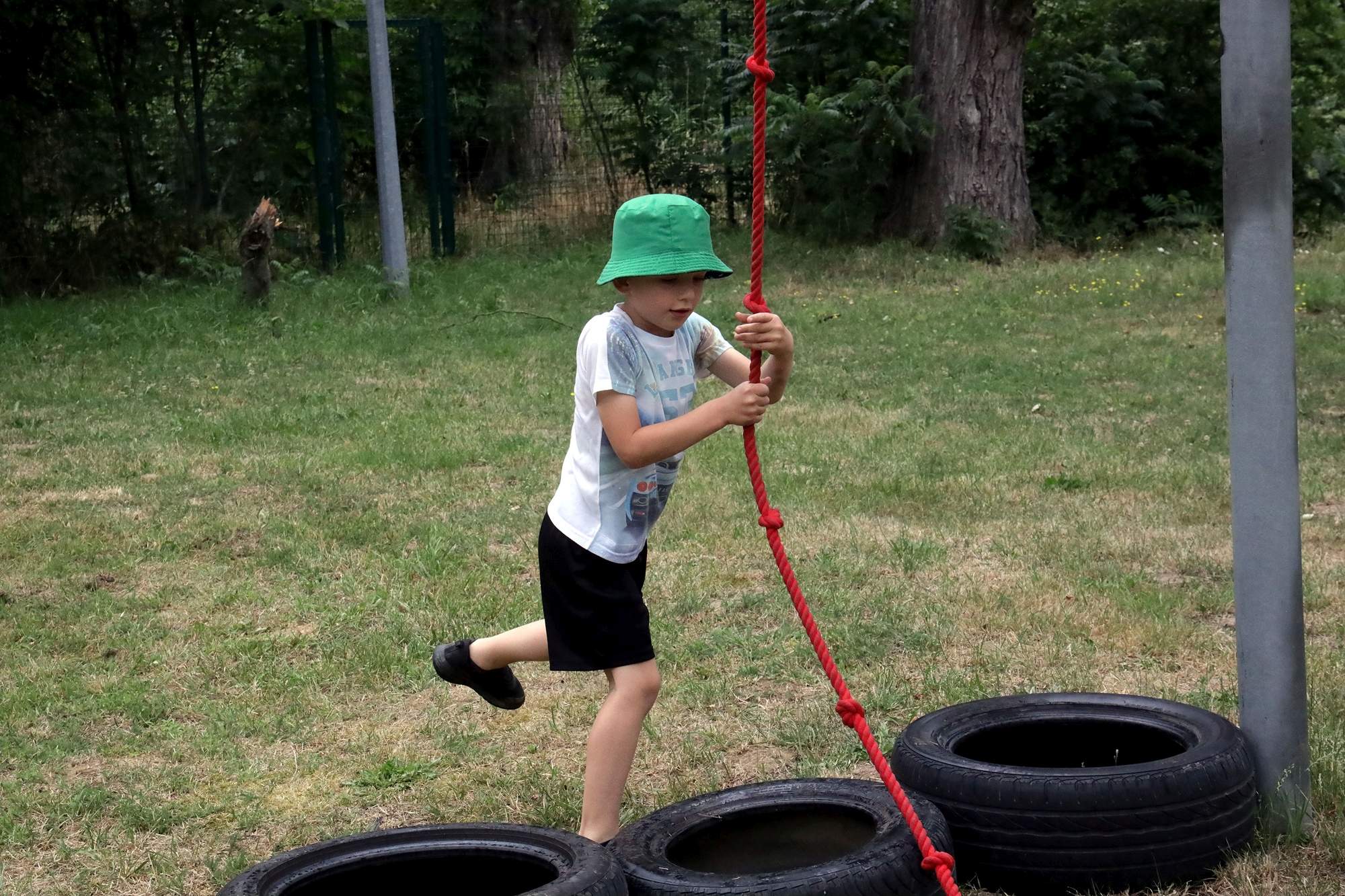 Ninja Kids pokonuje przeszkody na kąpielisku Kormoran