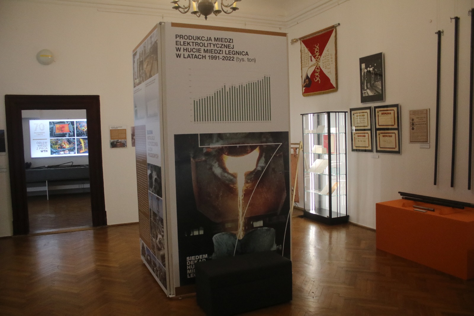 Siedem dekad Huty Miedzi „Legnica” wystawa Muzeum Miedzi