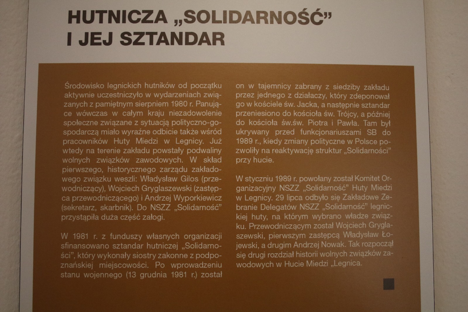 Siedem dekad Huty Miedzi „Legnica” wystawa Muzeum Miedzi