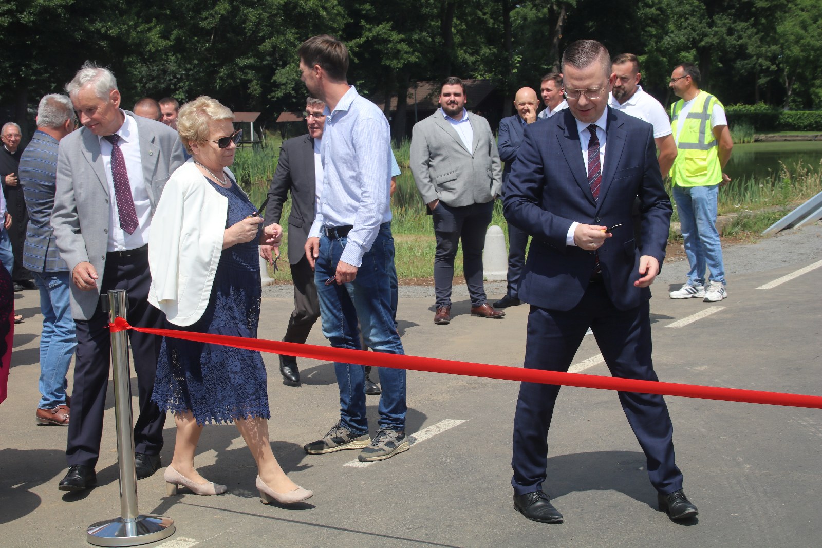 Otwarcie odcinka drogi powiatowej w Szczytnikach nad Kaczawą
