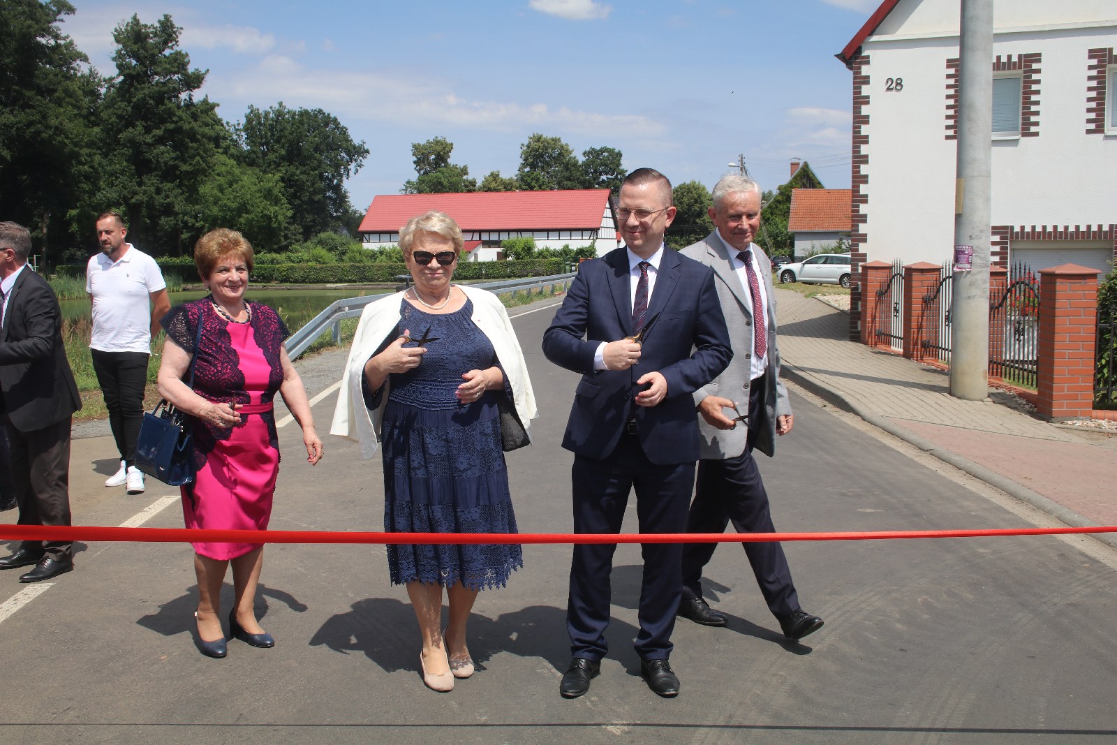 Otwarcie odcinka drogi powiatowej w Szczytnikach nad Kaczawą