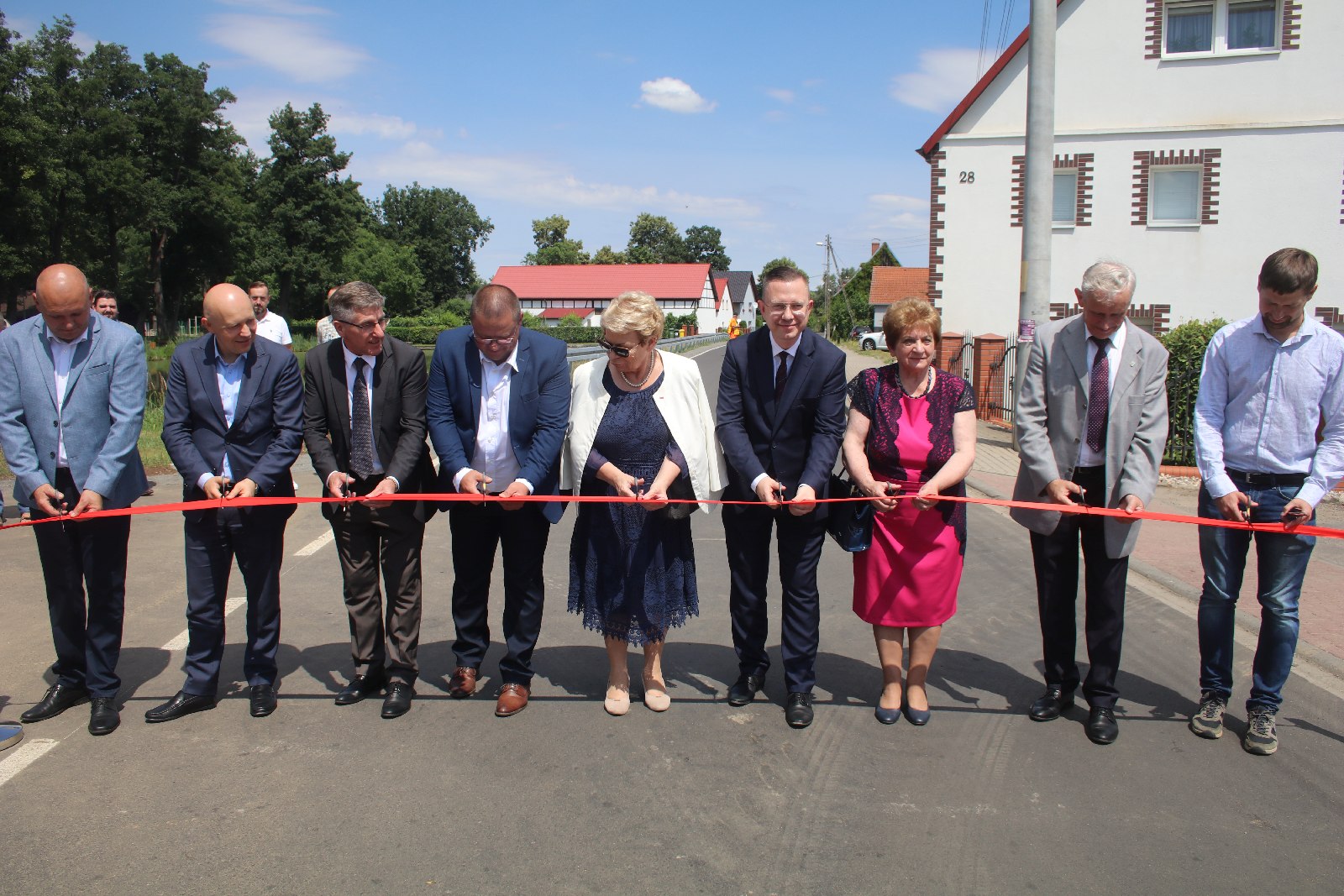 Otwarcie odcinka drogi powiatowej w Szczytnikach nad Kaczawą
