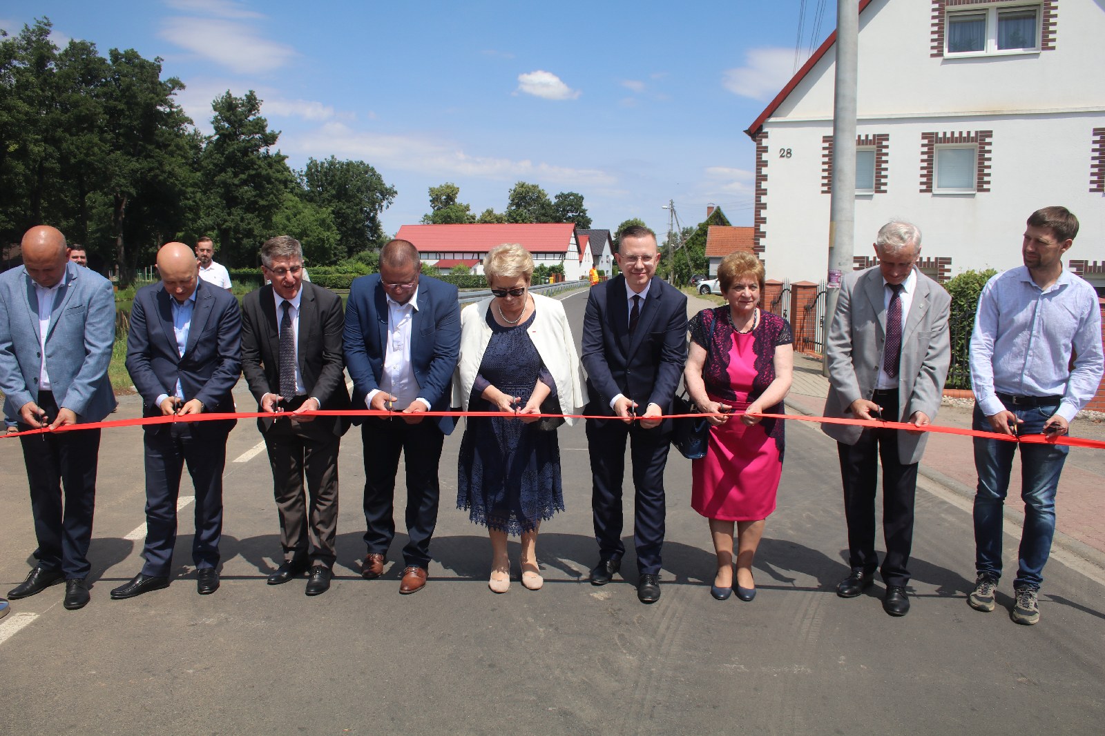 Otwarcie odcinka drogi powiatowej w Szczytnikach nad Kaczawą
