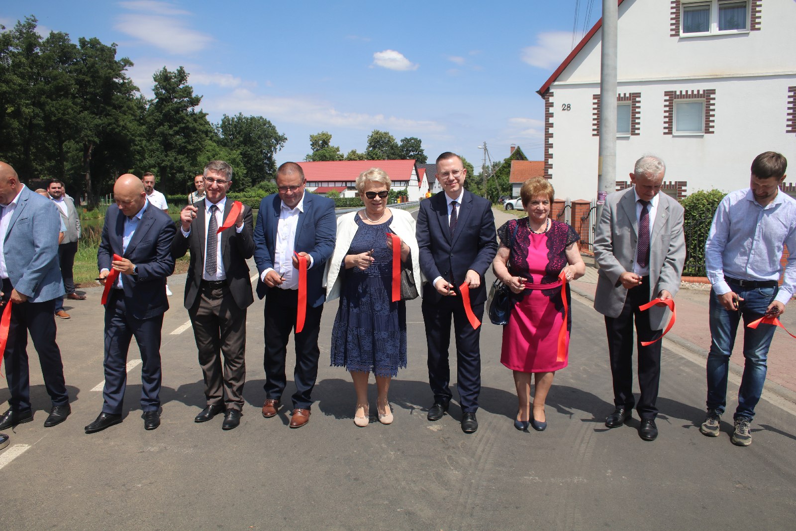 Otwarcie odcinka drogi powiatowej w Szczytnikach nad Kaczawą