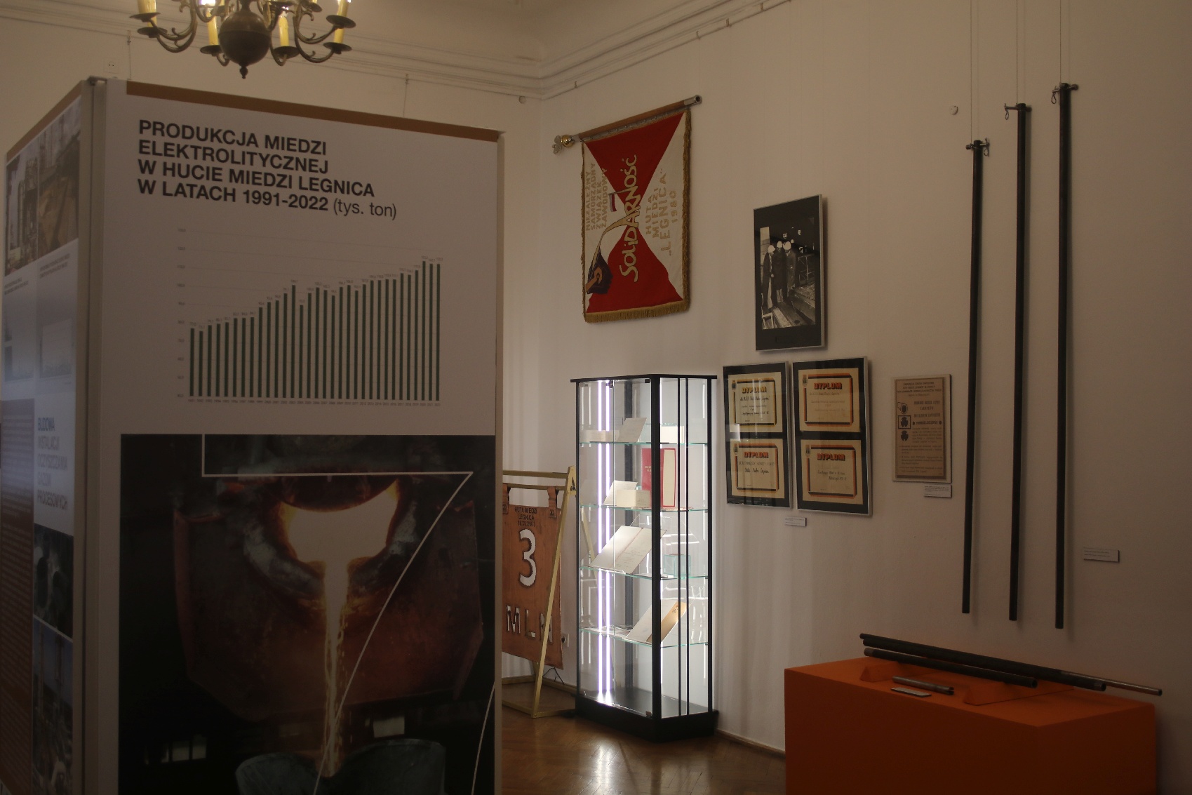 Siedem dekad Huty Miedzi „Legnica” wystawa Muzeum Miedzi