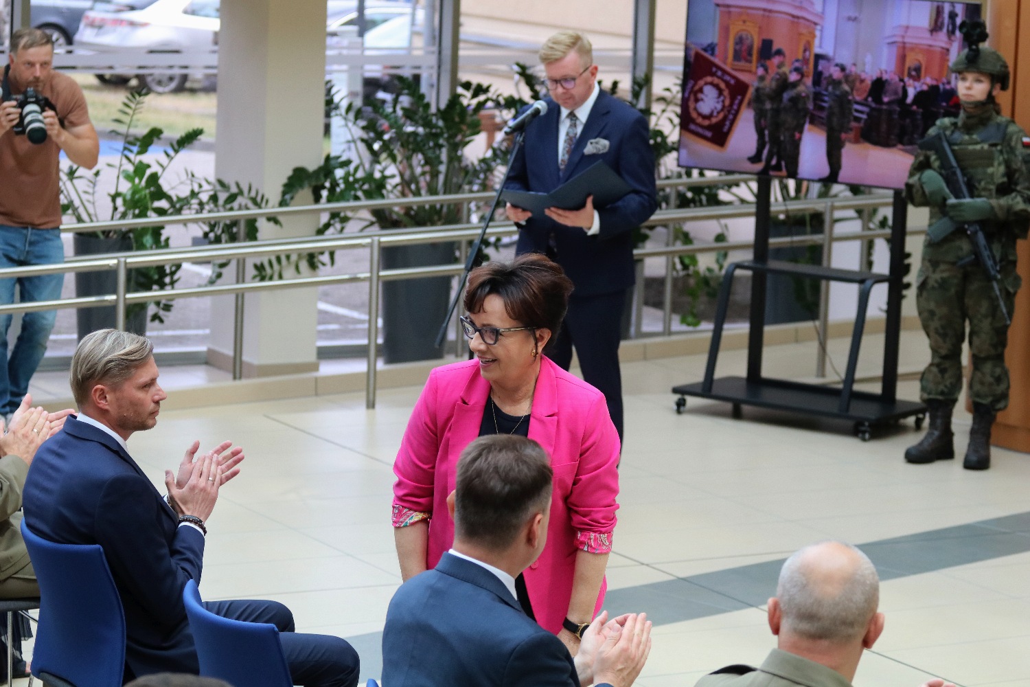 Minister Obrony Narodowej i Marszałek Sejmu RP w Legnicy