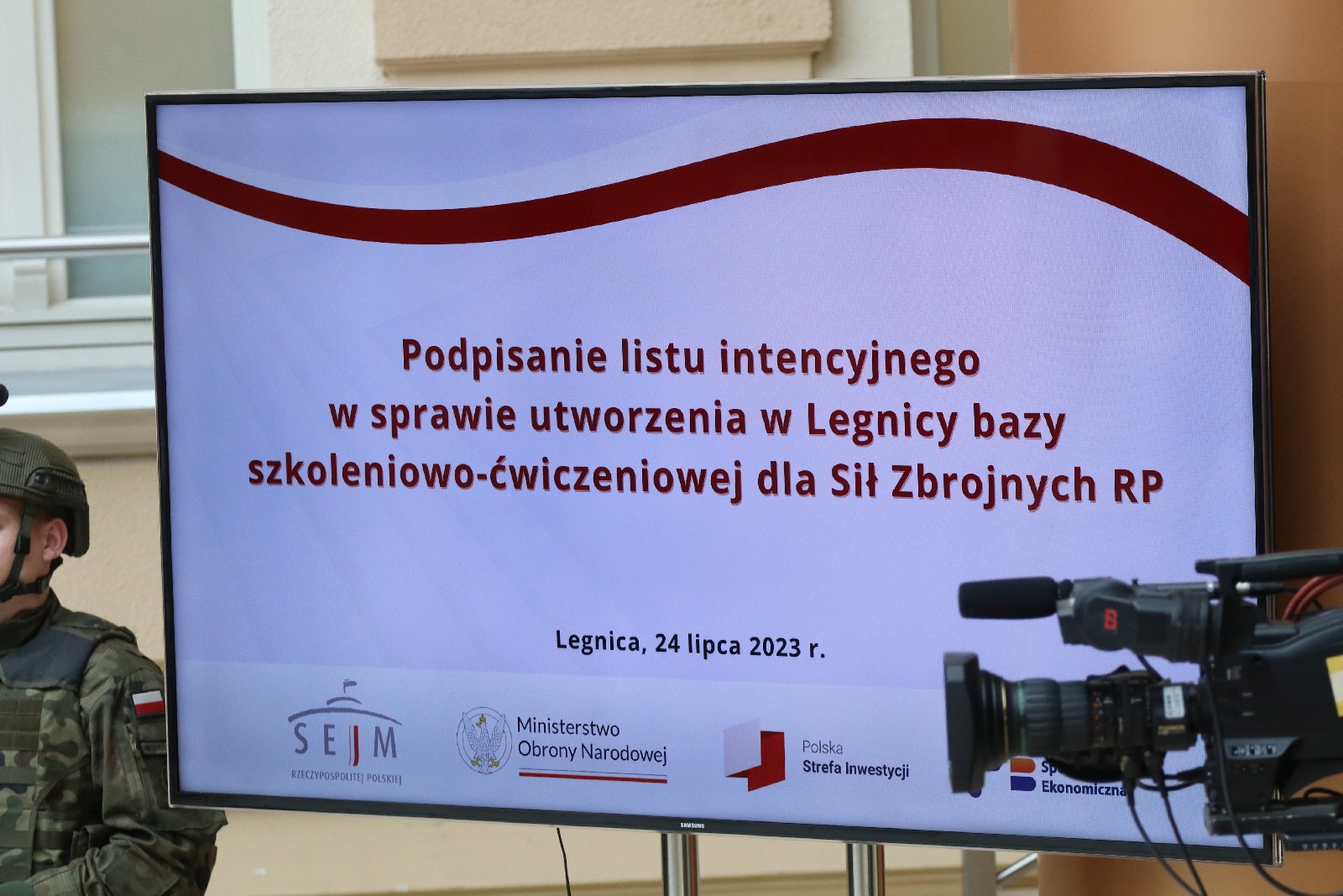 Minister Obrony Narodowej i Marszałek Sejmu RP w Legnicy