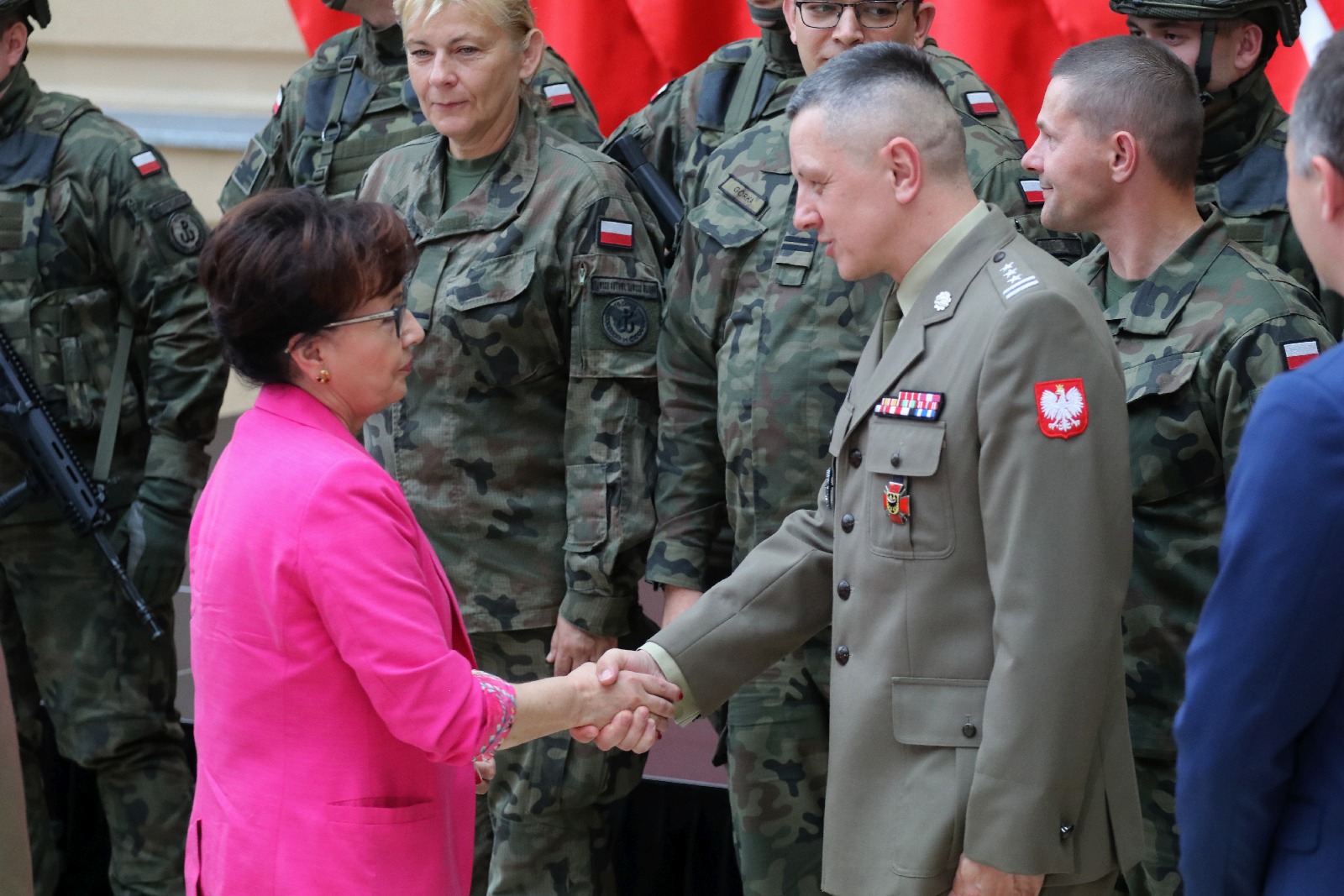 Minister Obrony Narodowej i Marszałek Sejmu RP w Legnicy