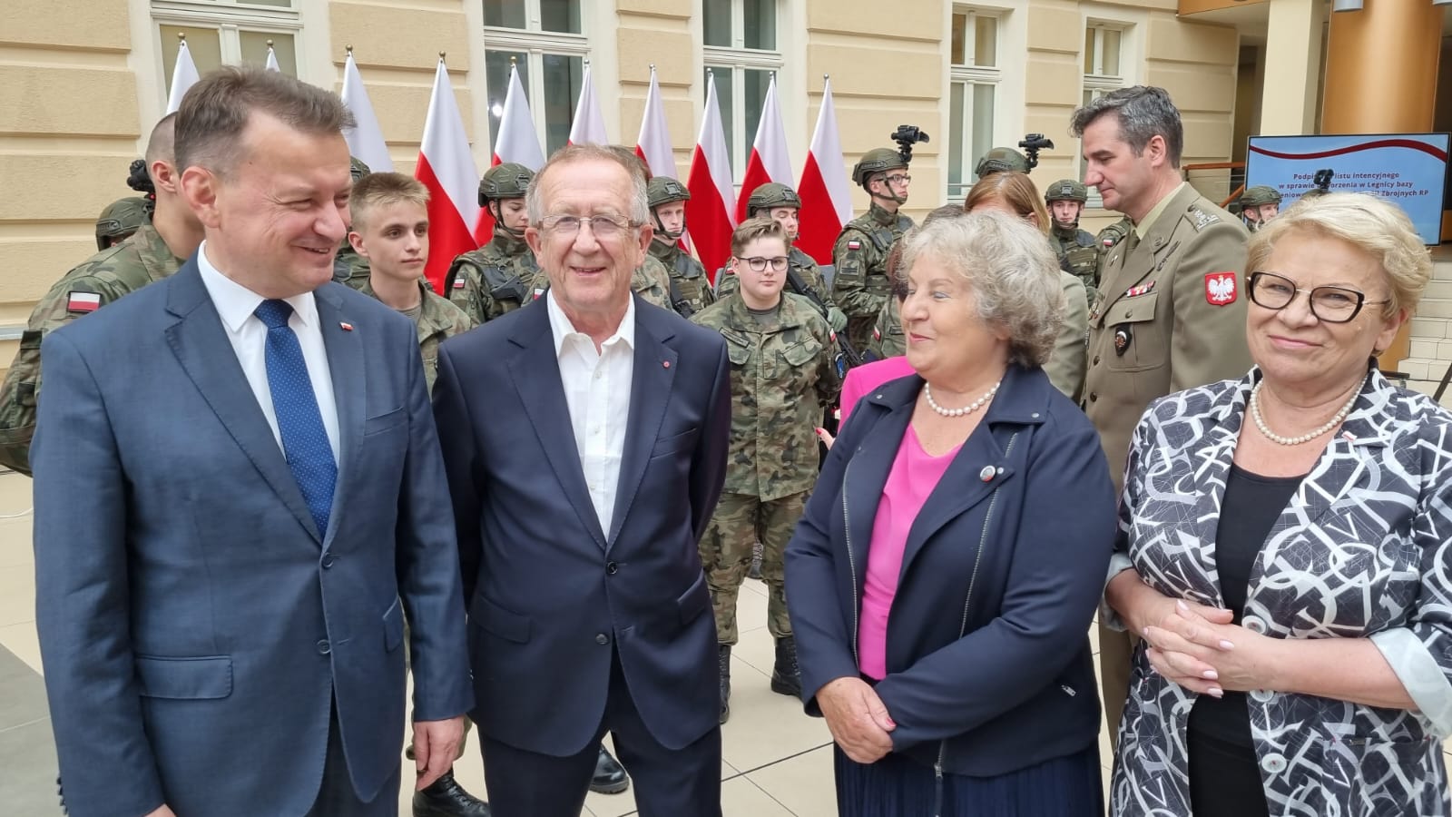 Minister Obrony Narodowej i Marszałek Sejmu RP w Legnicy