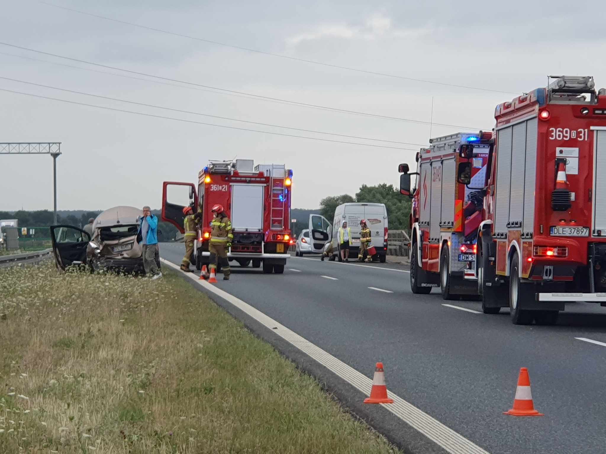 Kolizja i wypadek na S3. Droga zamknięta, są objazdy