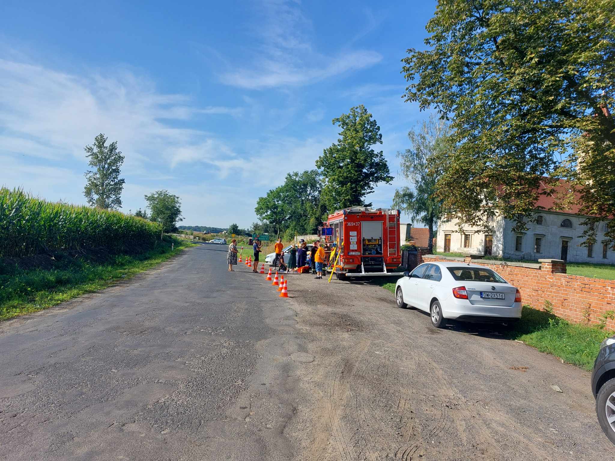 Akcja profilaktyczna legnickiej drgówki, OSP Miłkowice i GDDKiA