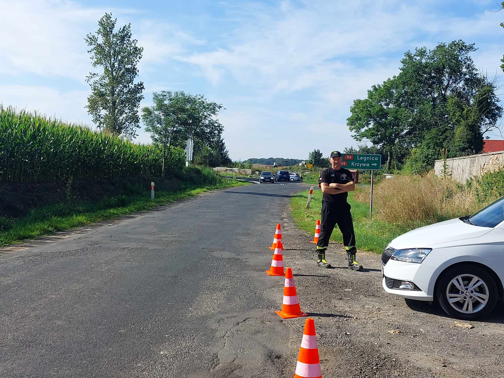 Akcja profilaktyczna legnickiej drgówki, OSP Miłkowice i GDDKiA