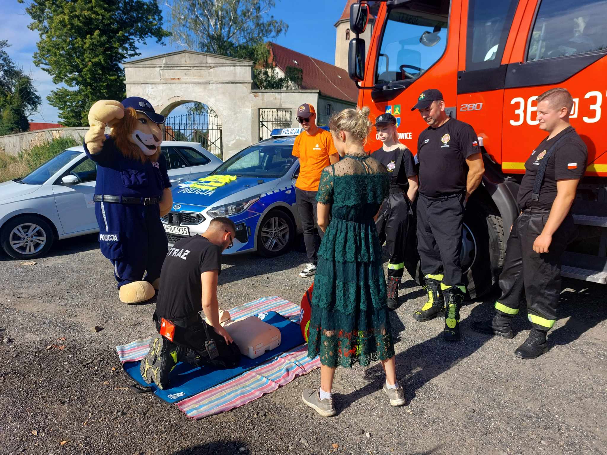 Akcja profilaktyczna legnickiej drgówki, OSP Miłkowice i GDDKiA
