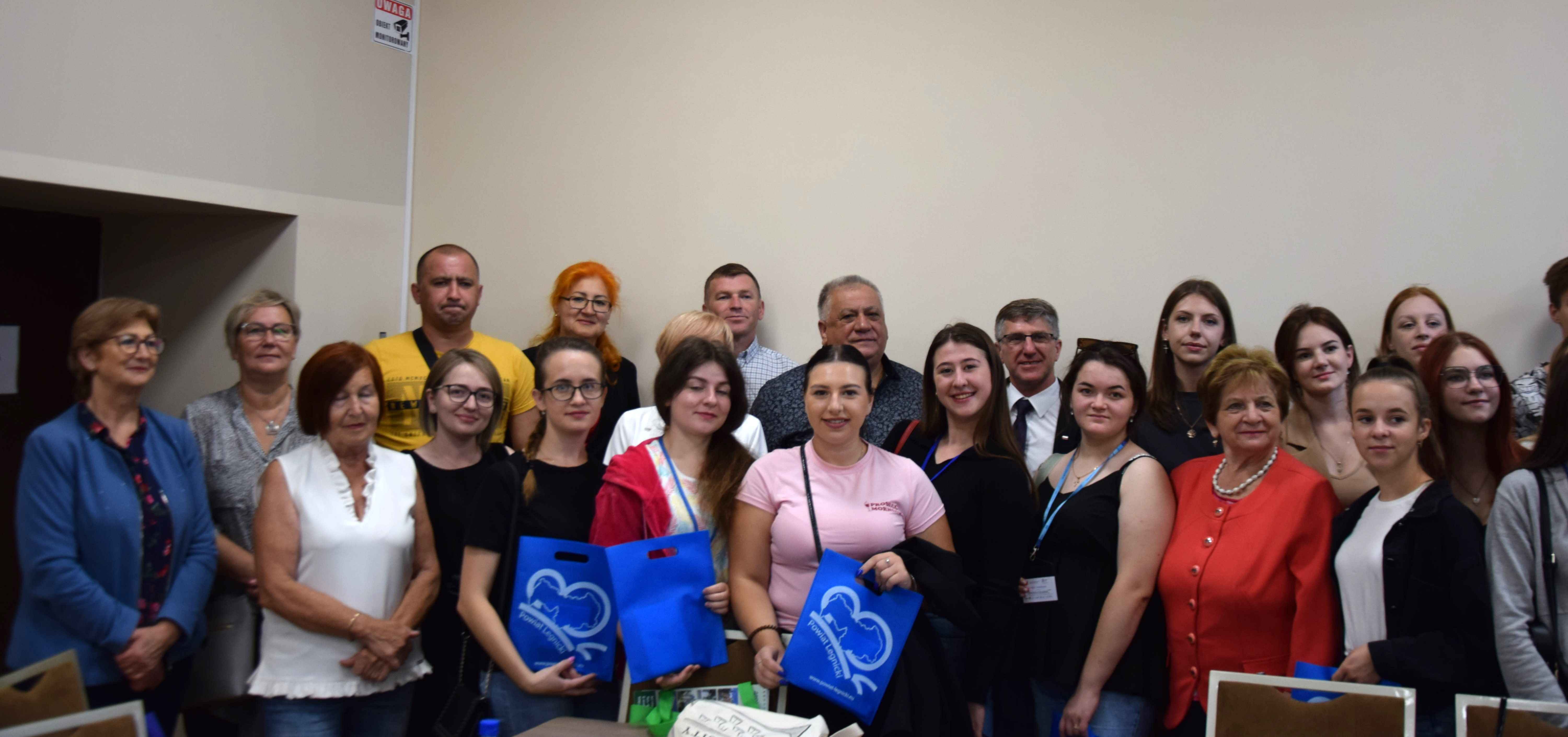 Studenci z Ukrainy gośćmi władz Powiatu Legnickiego