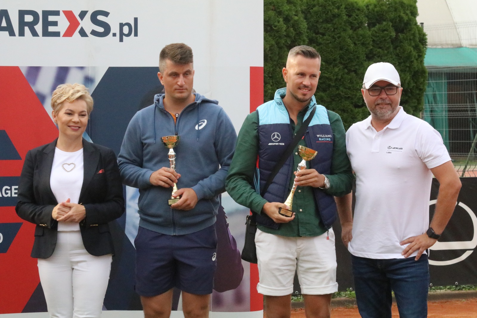Turnieju tenisa ziemnego Jarexs & Lexus Cup - rozdanie nagród	