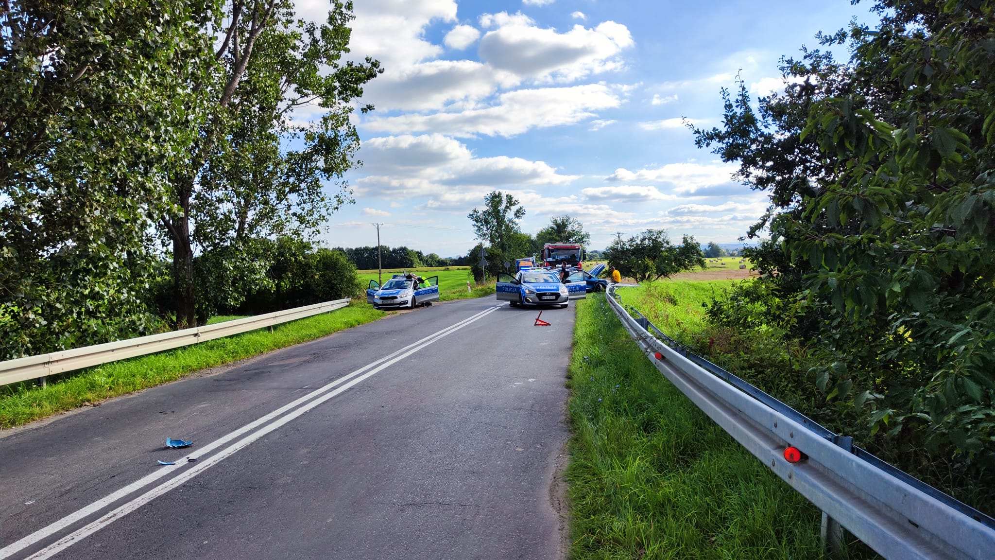 Dwa samochody zderzyły się czołowo na ulicy Pątnowskiej
