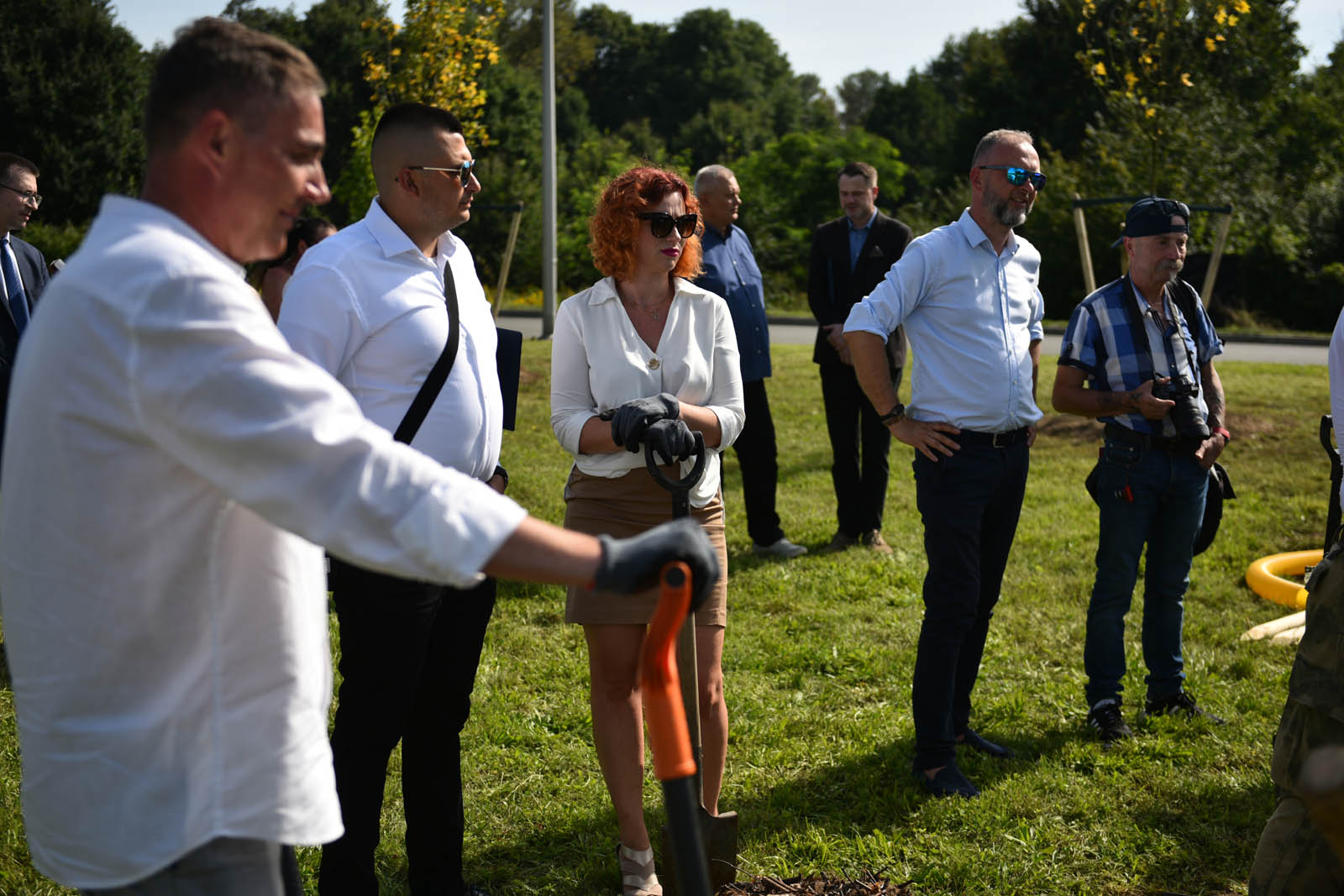 Nasadzenie drzew było jednym z punktów jubileuszu huty miedzi
