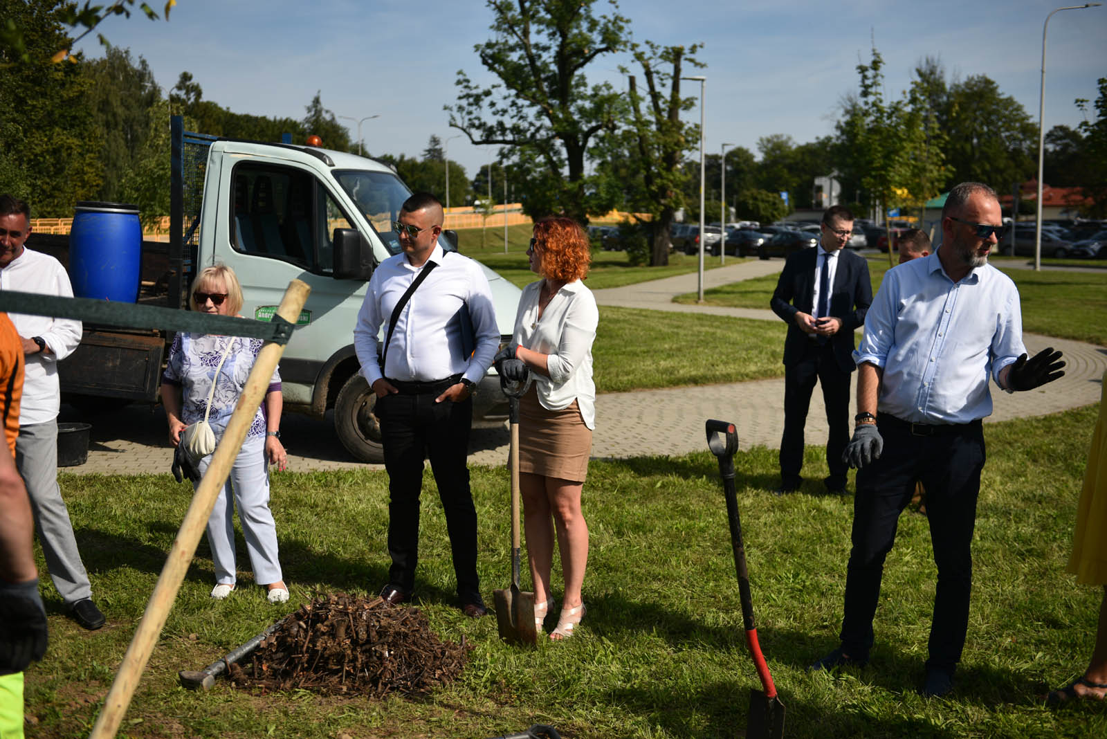 Nasadzenie drzew było jednym z punktów jubileuszu huty miedzi