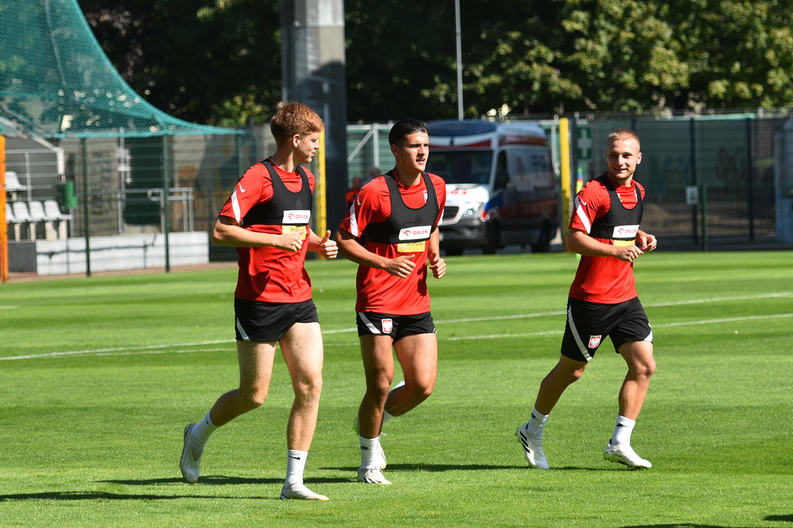 Trening reprezentacji Polski do lat 20 na legnickim boisku