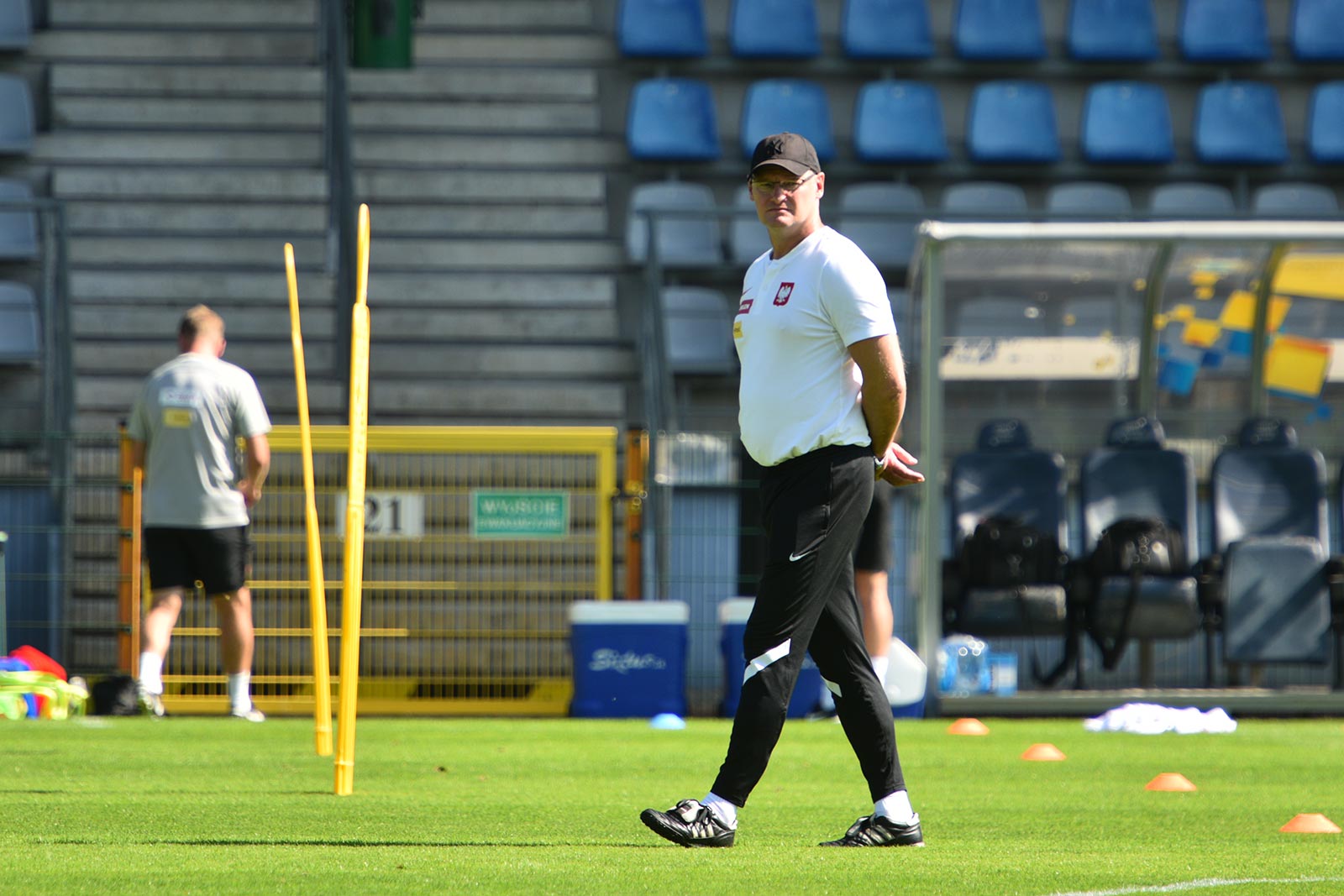 Trening reprezentacji Polski do lat 20 na legnickim boisku