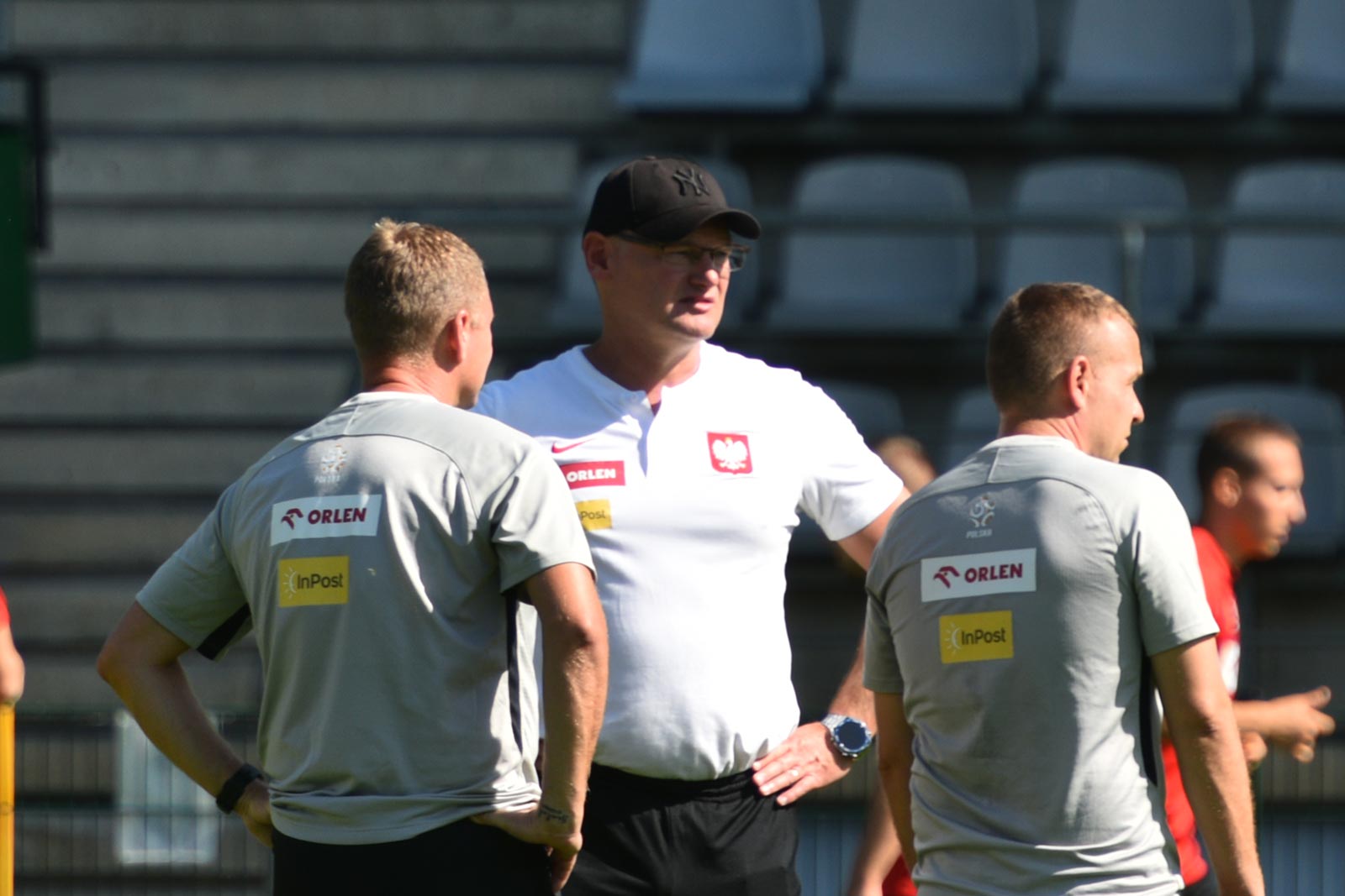 Trening reprezentacji Polski do lat 20 na legnickim boisku