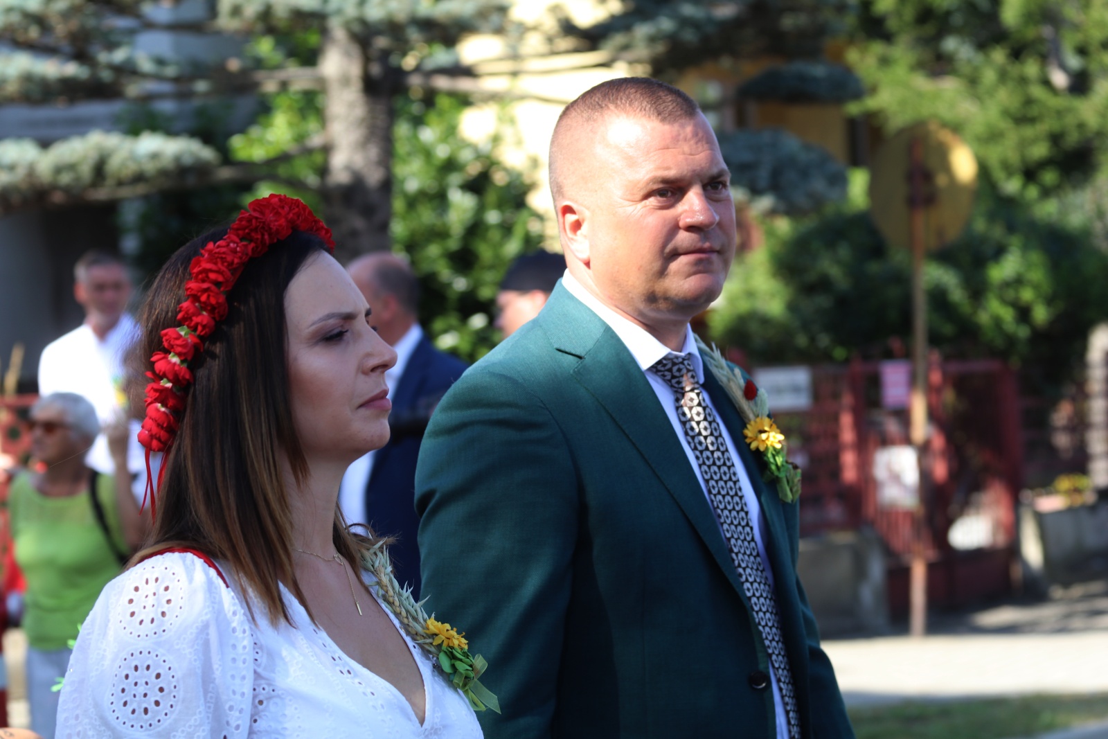 Mieszkańcy gminy Prochowice bawią się na dożynkach gminnych
