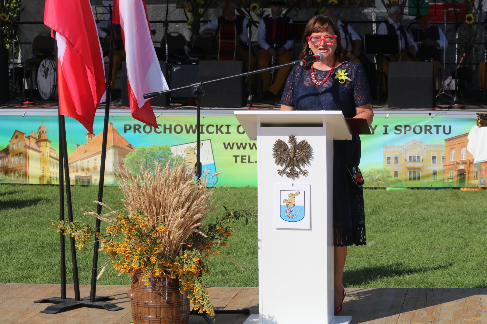 Mieszkańcy gminy Prochowice bawią się na dożynkach gminnych