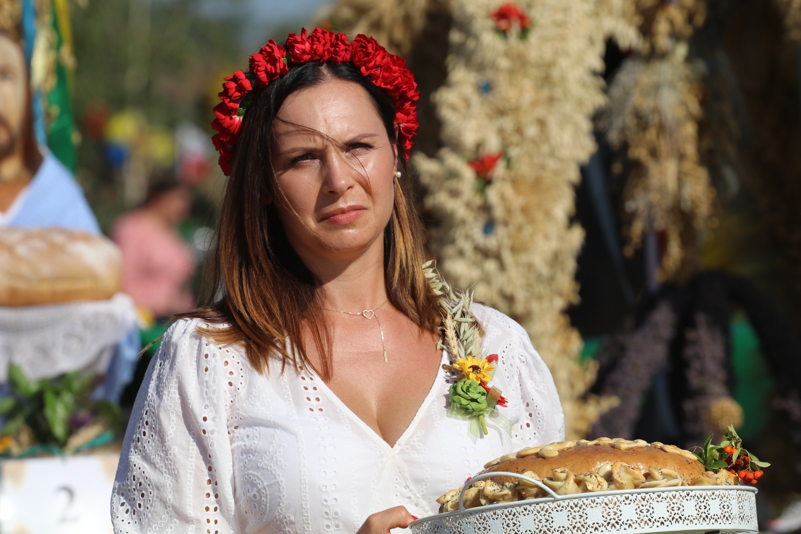 Mieszkańcy gminy Prochowice bawią się na dożynkach gminnych
