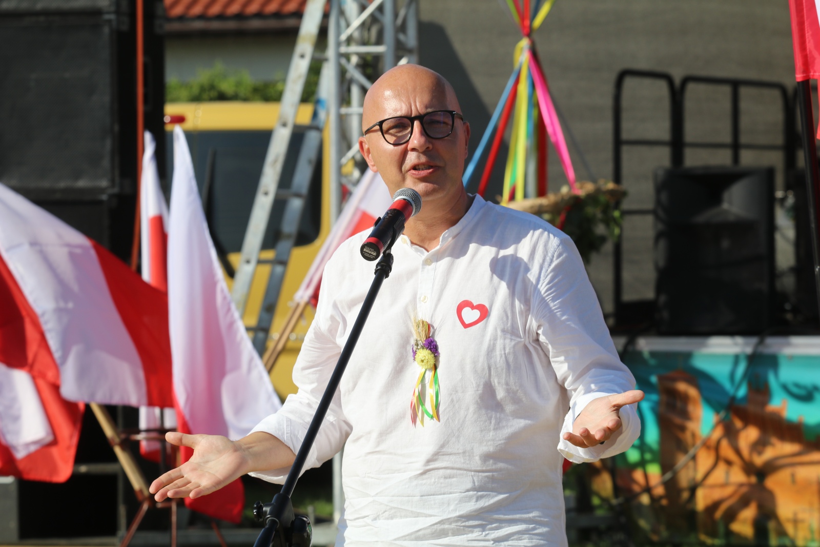Mieszkańcy gminy Prochowice bawią się na dożynkach gminnych