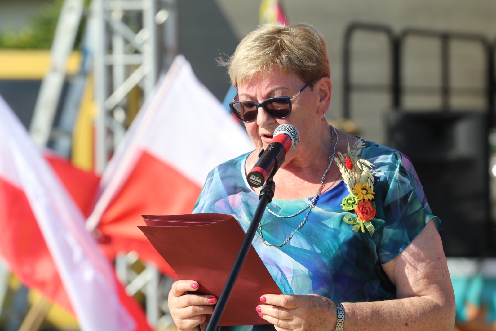 Mieszkańcy gminy Prochowice bawią się na dożynkach gminnych