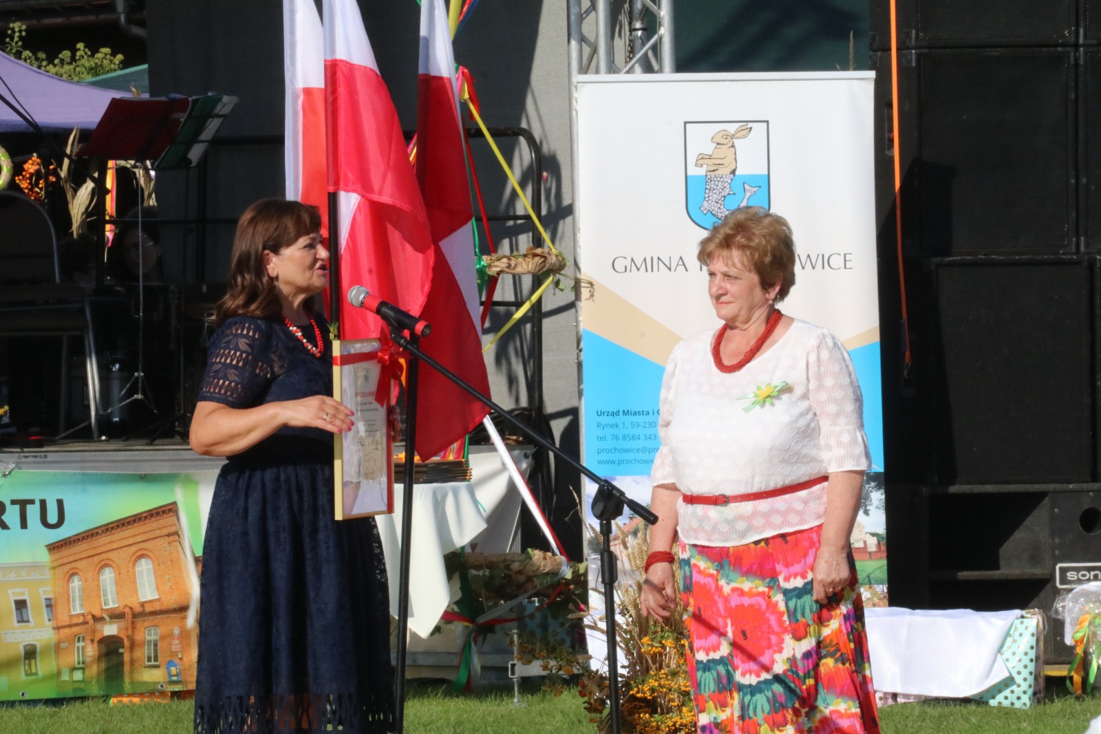 Mieszkańcy gminy Prochowice bawią się na dożynkach gminnych