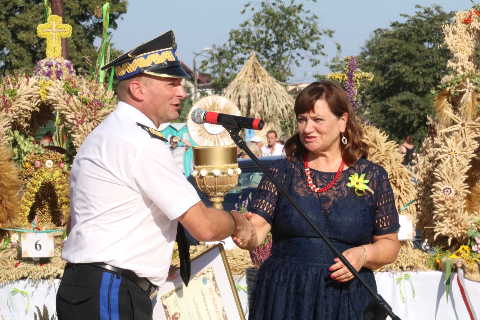 Mieszkańcy gminy Prochowice bawią się na dożynkach gminnych