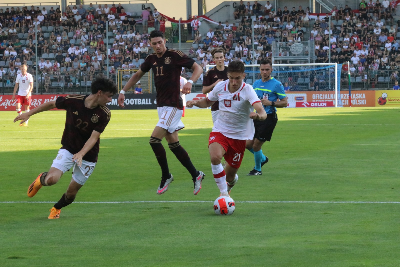 Reprezentacja Polski U20 remisuje z reprezentacją Niemiec U20