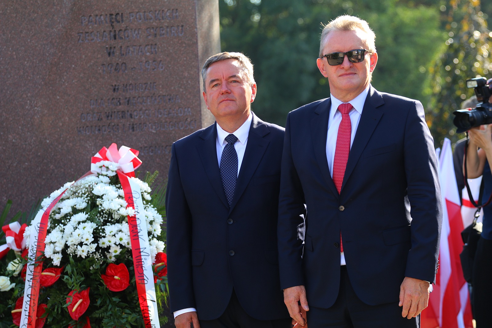 Uroczystości pod pomnikiem Zesłańcom Sybiru