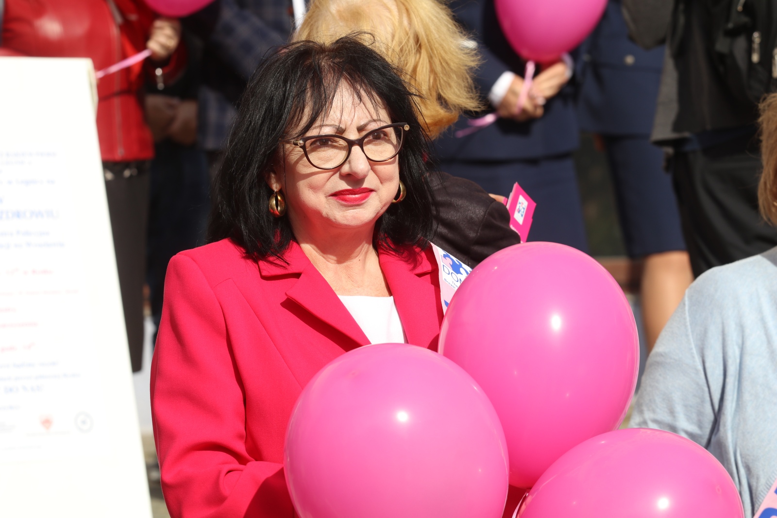 Z różowymi balonami i orkiestrą policyjną maszerowali ku zdrowiu