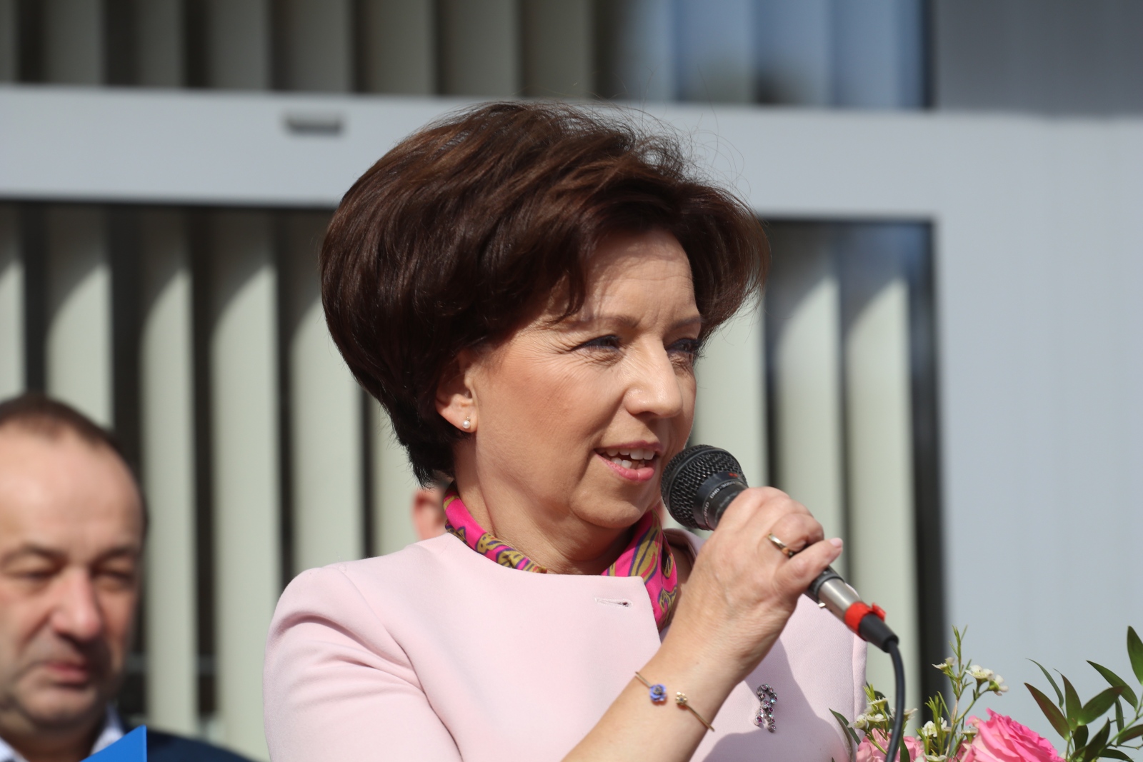 Z różowymi balonami i orkiestrą policyjną maszerowali ku zdrowiu