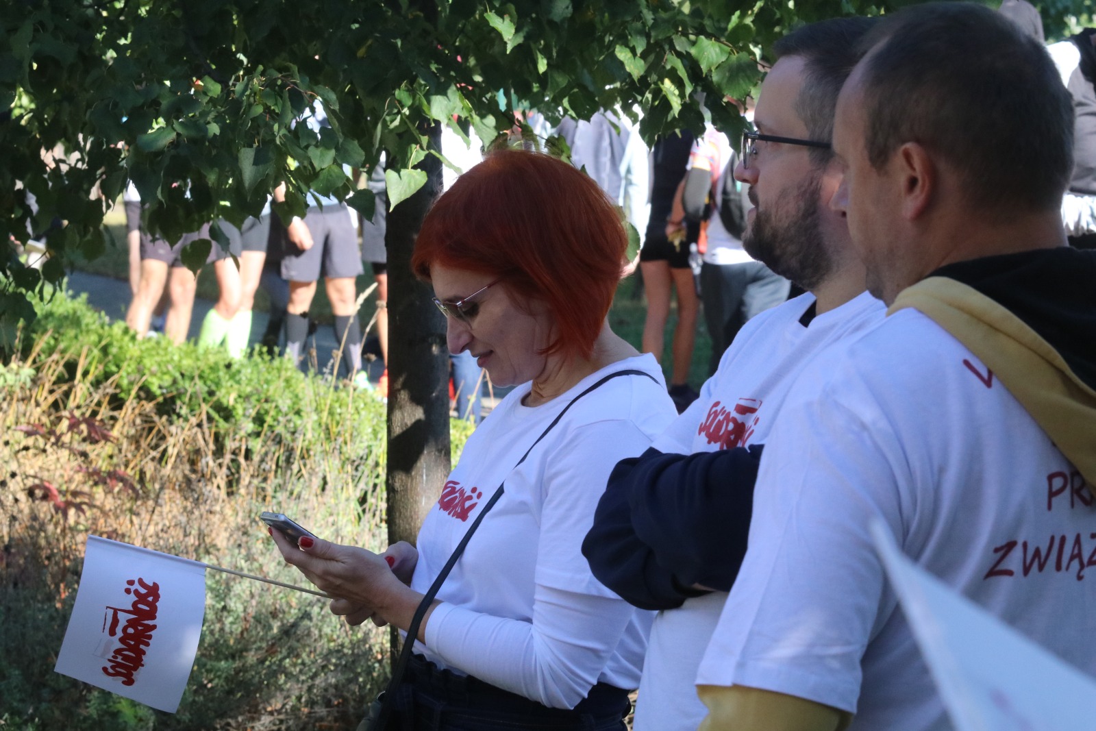 Głośno protestowali i kibicowali zwolnionemu  szefowi związku