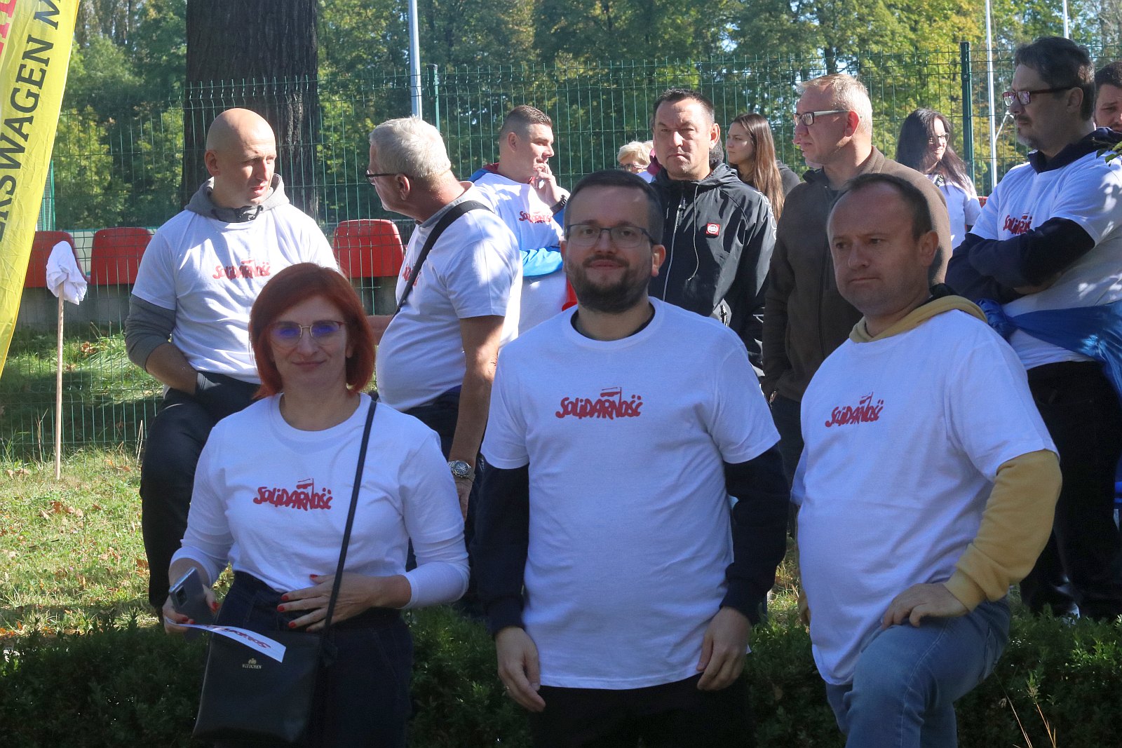 Głośno protestowali i kibicowali zwolnionemu  szefowi związku
