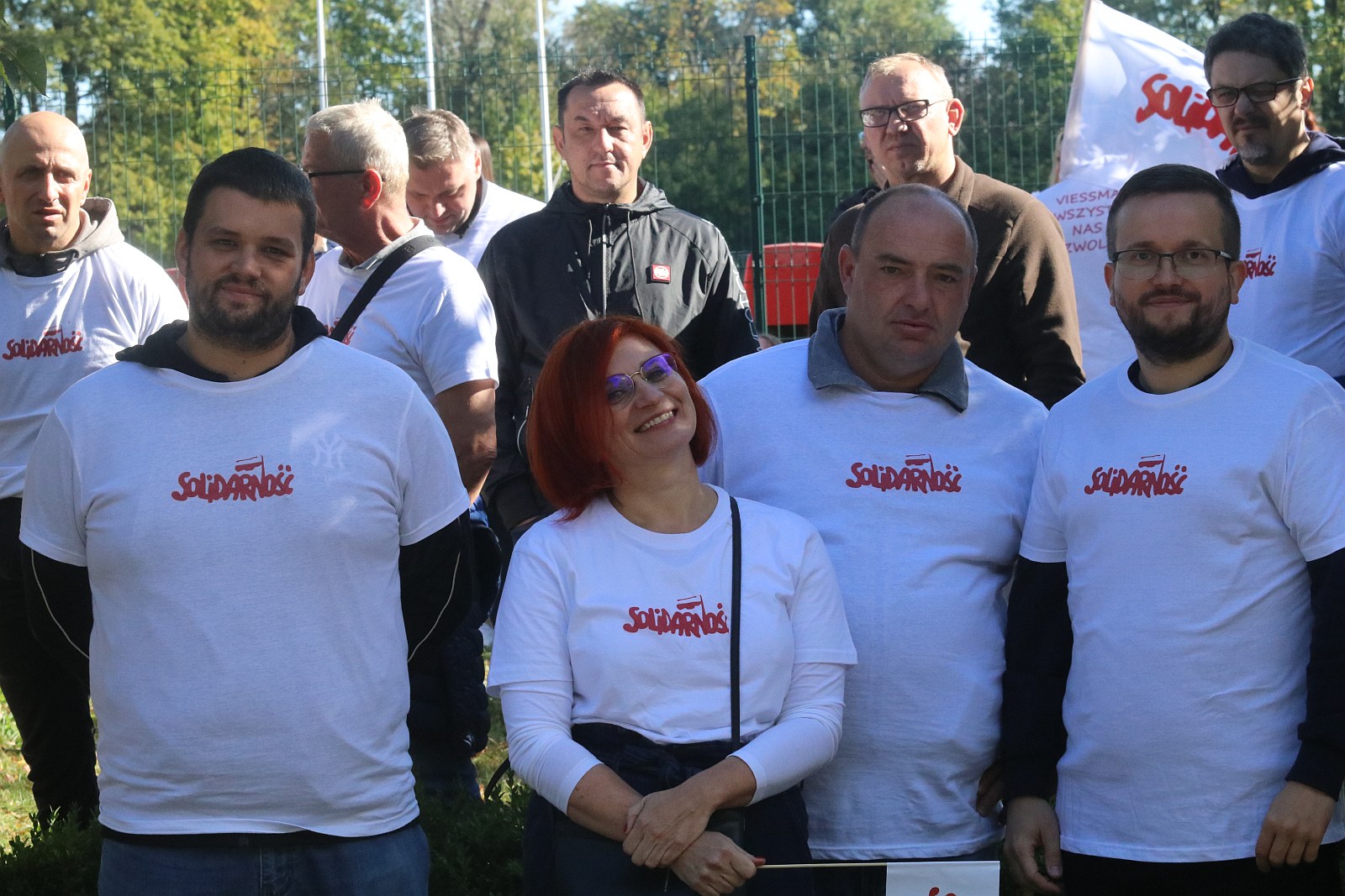 Głośno protestowali i kibicowali zwolnionemu  szefowi związku