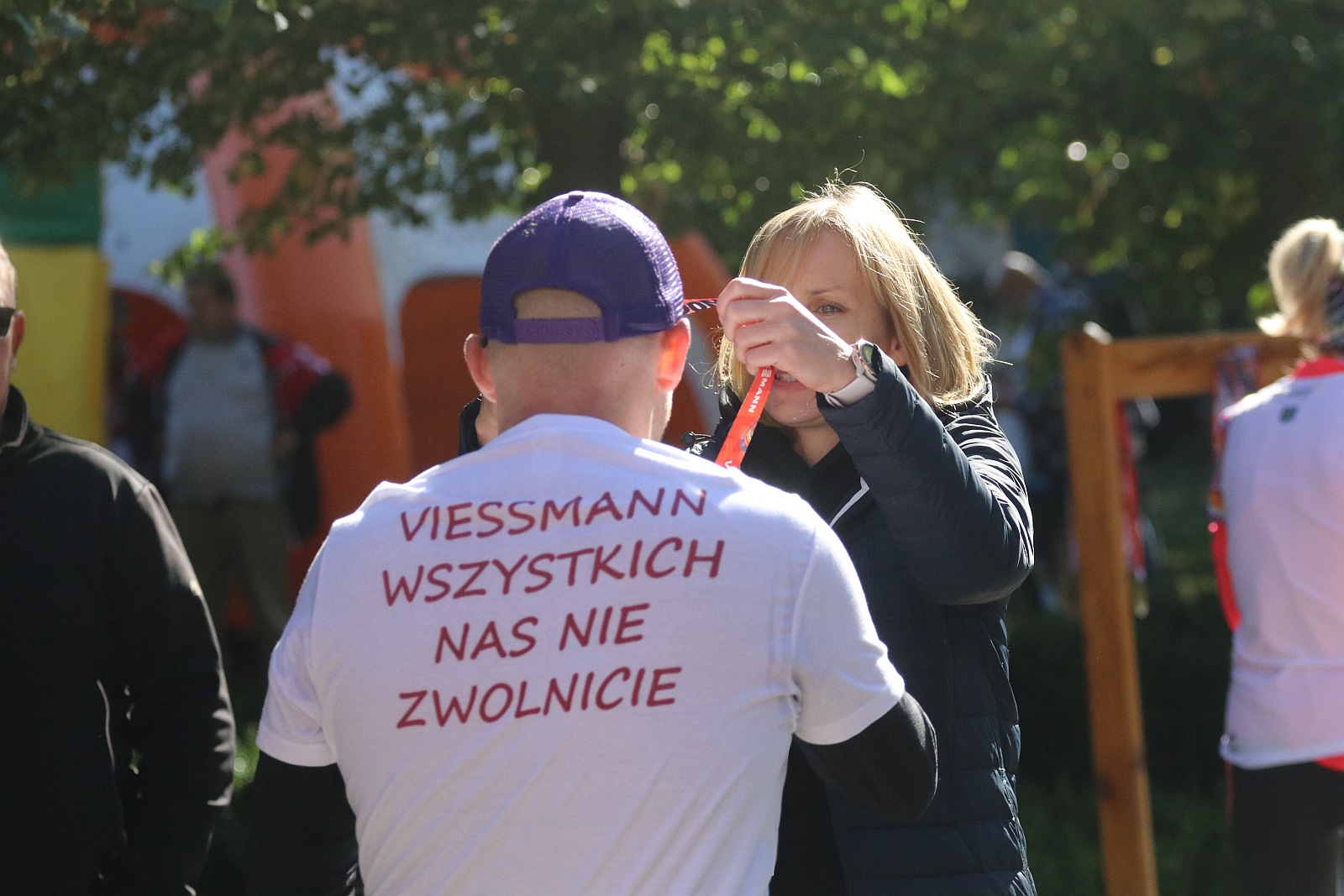 Głośno protestowali i kibicowali zwolnionemu  szefowi związku