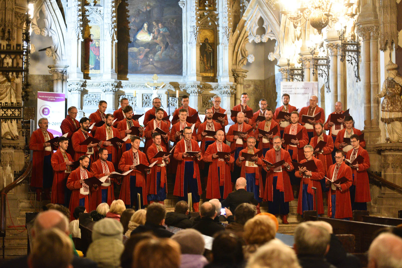 Ukraiński Chór Męski Żurawli wystąpił w Kościele Marii Panny