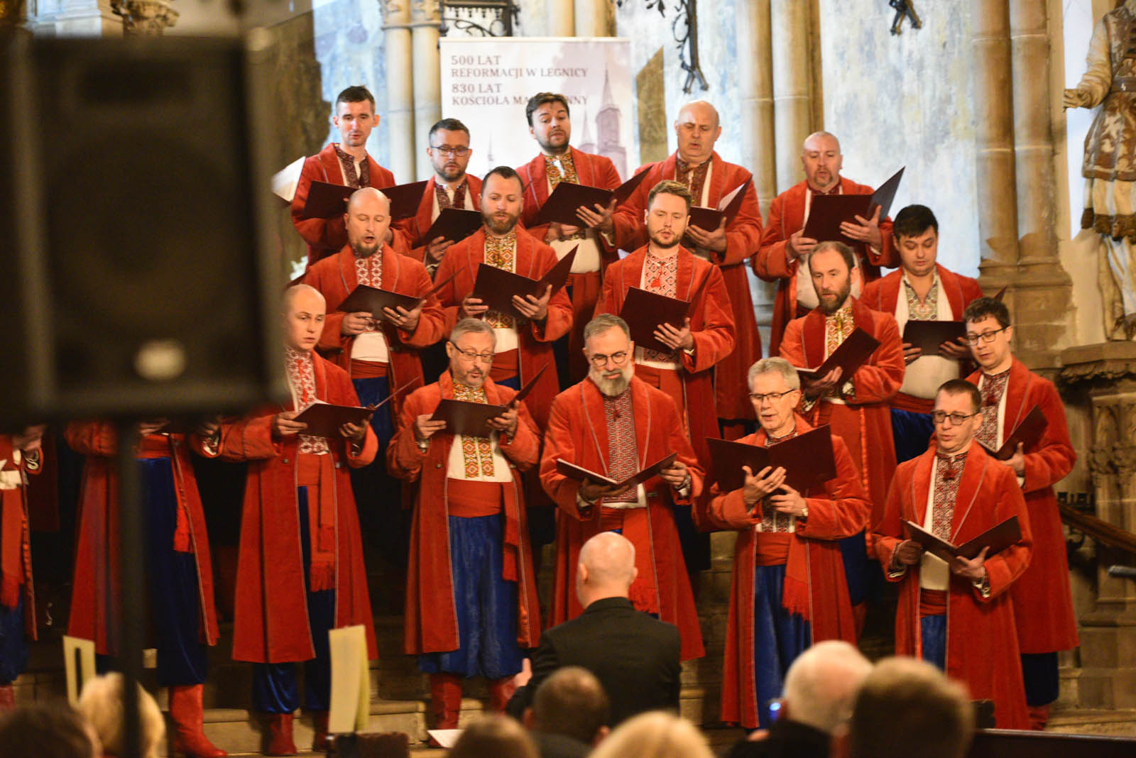 Ukraiński Chór Męski Żurawli wystąpił w Kościele Marii Panny