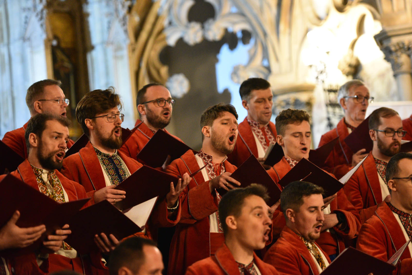 Ukraiński Chór Męski Żurawli wystąpił w Kościele Marii Panny