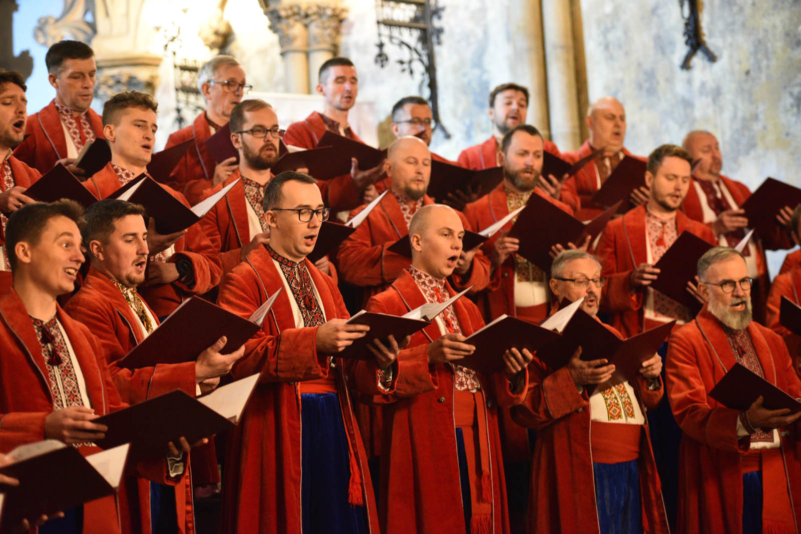 Ukraiński Chór Męski Żurawli wystąpił w Kościele Marii Panny